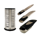 KitchenArt ensemble face montrant les trois outils ajustables, gain de place visible