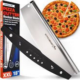 KitchenStar coupe-pizza face avant montrant forme et finition, coupe précise