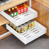 Kitstorack vue avant du tiroir blanc montrant rangement robuste