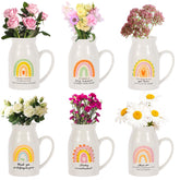 Kolewo4ever lot de six vases vus de face pour cadeau enseignant, apporte couleur