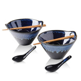 KOOV bol ramen avant mettant en valeur la finition blue galaxy et l'aspect appétissant