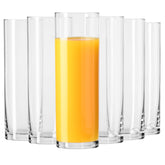 Krosno ensemble face présentant six verres clairs pour une table soignée