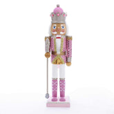 Kurt S. Adler casse-noisette rose face avant montrant le design festif