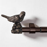 KVEEO tringle face avant avec embouts oiseaux, style vintage décoratif