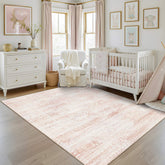 Latte&Fog face avant du tapis rose apportant douceur décorative