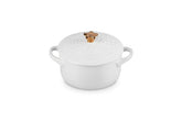 Le Creuset mini cocotte vue face blanche pour service festif