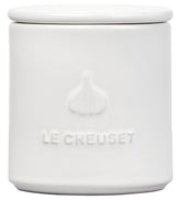 Le Creuset pot à ail face blanche élégant garde fraîcheur et style