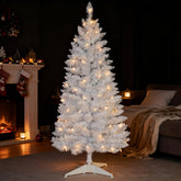 leeheeyee sapin blanc face montrant élégance et ambiance chaleureuse