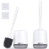 Lefree vue avant du pack complet deux brosses et supports, rangement propre