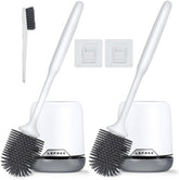 Lefree ensemble complet deux brosses WC et supports pour gain de place