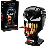 LEGO Venom masque vue frontale montrant silhouette menaçante et fidélité cinéma