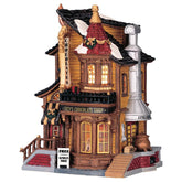 Lemax façade en porcelaine montrant détails et réalisme décoratif
