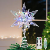 Lewondr étoile devant sapin apportant une cime festive et élégante