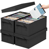 Lifewit boîte DVD avant ouverte montrant rangement organisé et gain d'espace