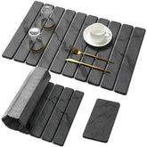 Linidcoud tapis face avant élégant effet pierre protège et sèche rapidement