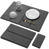 Linidcoud grand tapis face avant montrant design pierre et ligne gravée, apporte élégance