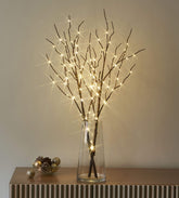 LITBLOOM branche saule face avant montrant silhouette et lumière chaleureuse