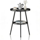 LMGVRZK table d'appoint vue de face montrant stabilité et design compact