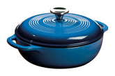 Lodge cocotte Caribbean Blue vue frontale, design attrayant et pratique