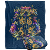 LOGOVISION plaid devant montrant le motif Hogwarts et confort décoratif