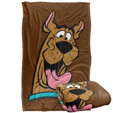 LOGOVISION plaquette avant du plaid Scooby Happy montrant le motif officiel et protection