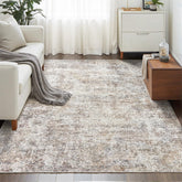 LOVORAL tapis face avant montrant motif abstrait et harmonie de couleurs, apporte élégance