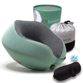 Luvcor oreiller face avant vert impérial montrant maintien ergonomique
