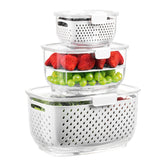LUXEAR ensemble 3 pièces sur table montrant rangement et gain d'espace