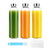 Luxfuel bouteille en verre face montrant design clair et capacité