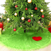 Maasechs jupon de sapin devant montrant couleur vive et finition festive