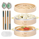 MacaRio vue avant du panier vapeur 10 pouces, design traditionnel bénéfique pour cuisson uniforme