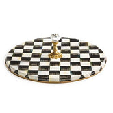 MACKENZIE-CHILDS Cheese Course face avant montrant le motif Courtly Check et un service soigné