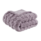 Madison Park vue avant du plaid lavande, apporte un style luxueux