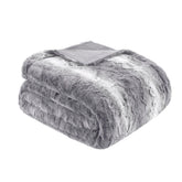 Madison Park vue avant du plaid gris montrant style et confort