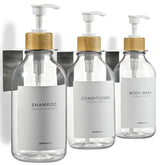 MaisoNovo front du pack montrant les trois distributeurs et supports, organise la salle de bain