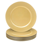 MAONAME plateau rond face doré mettant en valeur une table élégante