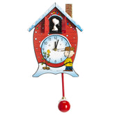 Mark Feldstein horloge front rouge festive avec Snoopy et titre Peanuts
