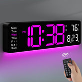 MASHI horloge murale 16" face lisibilité optimale
