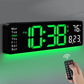 MASHI horloge murale 16" face affichage net pour lisibilité accrue
