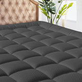 MATBEBY vue avant du surmatelas Twin XL montrant la couverture matelassée et le confort