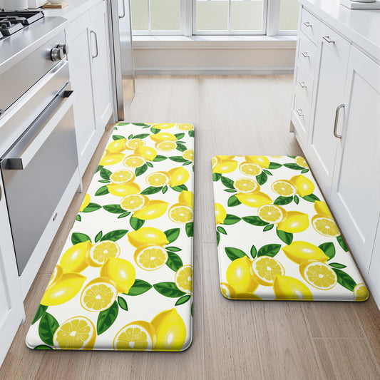 MAYHMYO tapis face avant motif citron apportant couleur et confort