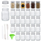 Mcupper face avant des bocaux 4oz montrant organisation claire