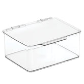 mDesign boîte avant claire montrant le contenu pour repérage rapide