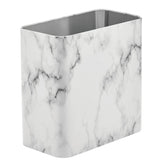 mDesign corbeille face avant marbre, élégance compacte