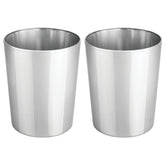 mDesign corbeille Mirri vue de face offrant style chrome et gain de place