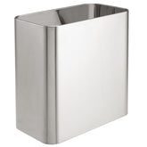 mDesign Mirri face avant poubelle 9 L brossée, look élégant et gain de place
