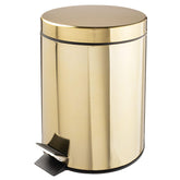 mDesign poubelle face avant soft brass montrant design moderne et gain de place