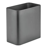 mDesign poubelle frontale graphite montrant silhouette mince et élégante