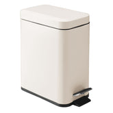 mDesign poubelle rectangulaire vue de face, design compact et élégant