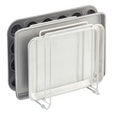mDesign support devant emballage blanc montrant gain d'espace